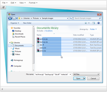 TinyMCE Easy File Uploader overview screenshot