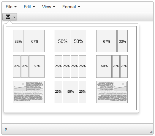 TinyMCE Templates overview screenshot